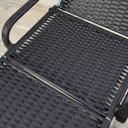 Ver imagem 4 de Kit 2 Espreguiçadeiras Reclinável Alumínio Madrid Preta com Mesa de Centro