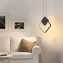 Ver imagem 6 de Luminária Led 30x25cm Suspensa Pendente 24 Watts Losango Gimpo Kjdd-l-002:preto