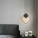Ver imagem 7 de Luminária Led 30x25cm Suspensa Pendente 24 Watts Losango Gimpo Kjdd-l-002:preto