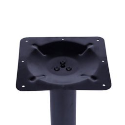 Mesa Zeta em Ferro Preto 75 Cm (altura) com Tampo em Mdp Quadrado 70 Cm Preto - 2