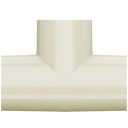 Tê Aquatherm 90° Graus CPVC Bege Para Condução Canos E Tubo Água Quente Predial De 1” 28mm - 3