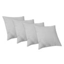 Ver imagem 1 de Kit 4 Capas Almofadas Luxo 50 X 50cm com Ziper Capri Cinza Claro