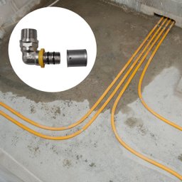 Kit 4 Joelho Cotovelo P/ Gás 16mm Rm 1/2'' Pex Multicamadas - 4