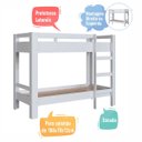 Ver imagem 6 de Beliche Infantil Slim Branco com Escada Lateral Reversível Completa Móveis