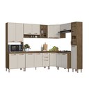 Ver imagem 3 de Cozinha Modulada Completa Fidelitá Berlim 8 Peças 451cm 18 Portas 2 Gavetas com Tampo