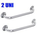 Ver imagem 4 de Alça Apoio Banheiro Inox Reta Idoso Cadeirante Acessibilidade Deficiente Kit 2 Unidades