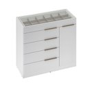 Ver imagem 1 de Cômoda Júlia para Quarto com Porta Jóia e 5 Gavetas Branco