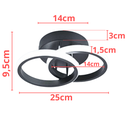Ver imagem 6 de Luminária Teto Parede 25cm Anel Duplo 24 Watts Led 3x1 Lustre Bivolt Gimpo Kjgd-327:preto