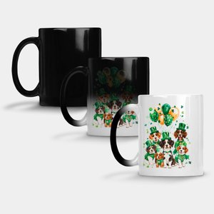 Caneca Mágica Fosca 325ml Y1 Cachorro Turma St Patricks Day 12