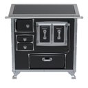 Ver imagem 1 de Fogão a Lenha Gii Nº 1 Gabinete Séc. Xviii Premium Preto Sd Venax