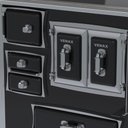 Ver imagem 4 de Fogão a Lenha Gii Nº 1 Gabinete Séc. Xviii Premium Preto Sd Venax