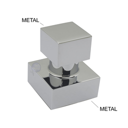 Acabamento Quadrado Slim de Registro Metal Cromado - Padrão Deca Del Metais - 10