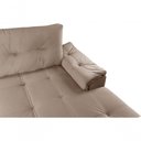 Ver imagem 4 de Sofá Viena 3 Lugares com Chaise e Canto Premium Império Chocolate Chocolate 377