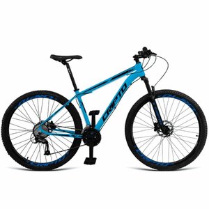 Bicicleta Aro 29 Cripto 24v Shimano Fr. Hidraulico-trava-k7 - 17" Azul Pantone-preto