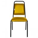 Ver imagem 2 de Cadeira Empilhável para Hotelaria Linha Hotel Fremont Amarelo