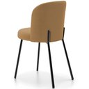 Ver imagem 7 de Kit 6 Cadeiras Sala de Jantar Estofada Gavi L02 Bouclê Mostarda - Lyam Decor