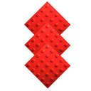 Ver imagem 2 de Kit 10 Pisos Tátil Alerta Vermelho Pvc 25x25cm / Fita Crepe / Pincel / Cola Kisafix 750g