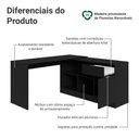 Ver imagem 5 de Escrivaninha Penteadeira de Canto Preto Madesa