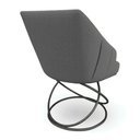 Ver imagem 5 de Kit 2 Poltronas Luxo Alana Linho Base Luxo Preto - Pallazio Cor:Grafite