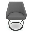 Ver imagem 3 de Kit 2 Poltronas Luxo Alana Linho Base Luxo Preto - Pallazio Cor:Grafite