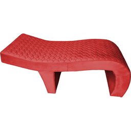 Maca Estética Ergonômica Metalassê Inclinada Rosa Slk Decor Nina Vermelho - 2