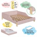 Ver imagem 7 de Cama Casal Moderna Estofada Montessoriana 148cm Sentir Completa Móveis