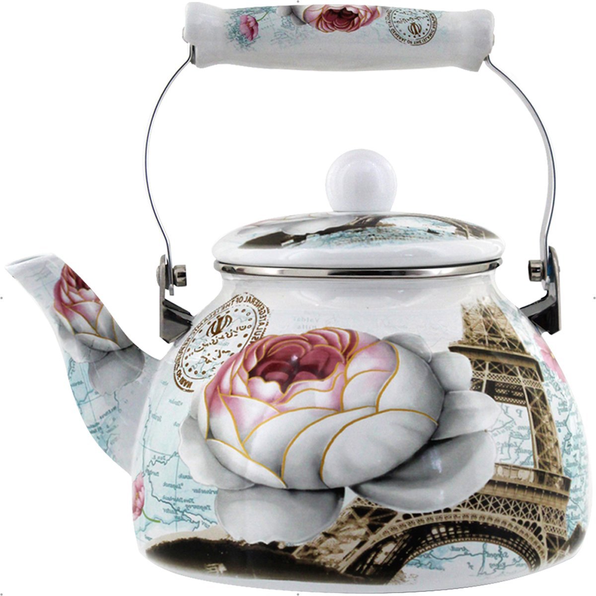 Conjunto De Panelas Aço Esmaltadas 5 Peças Paris - 7