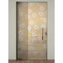 Ver imagem 1 de Adesivo Para Porta Jateado Impresso Amarelo Flores Margarida- 73X210Cm