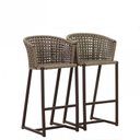 Ver imagem 1 de 2 Banqueta Bali Em Alumínio E Corda Náutica Trama Original