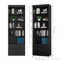 Ver imagem 3 de Conjunto 2 Estantes Livreiro Kenner Preto Fosco