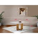 Ver imagem 4 de Mesa de Jantar 4 Lugares em Madeira Maciça Lisy com Tampo de Vidro 120cm - Móveis Mix