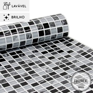 Papel de parede lavavel para banheiro - Pastilha