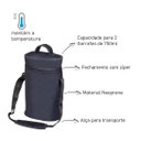 Ver imagem 2 de Maleta em Neoprene Cooler Boccati 2 Garrafas Vinho Espumante:preto