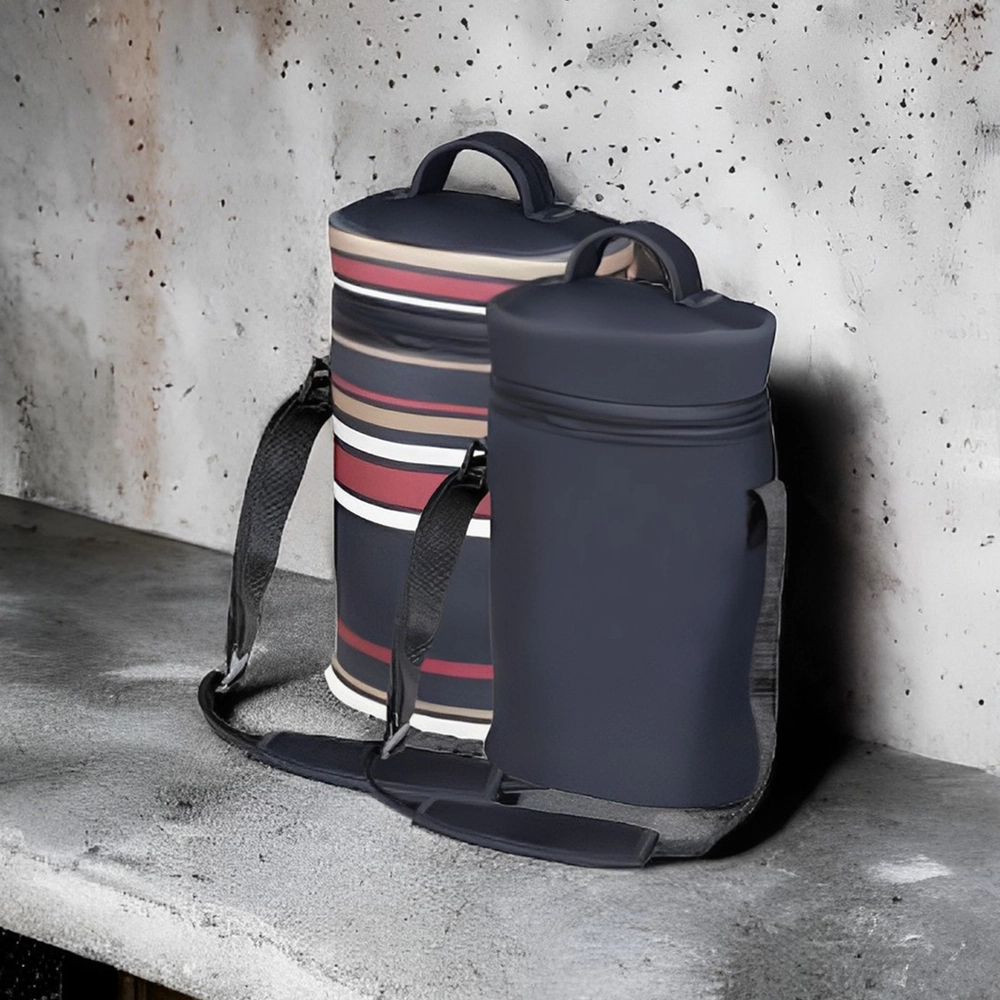 Maleta em Neoprene Cooler Boccati 2 Garrafas Vinho Espumante:preto - 4