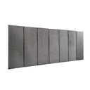 Ver imagem 5 de Cabeceira Estofada Cama Box Casal Queen King - 1 Módulo 60x20cm Veludo Cinza
