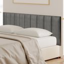 Ver imagem 2 de Cabeceira Estofada Cama Box Casal Queen King - 1 Módulo 60x20cm Veludo Cinza