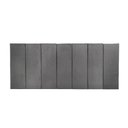 Ver imagem 1 de Cabeceira Estofada Cama Box Casal Queen King - 1 Módulo 60x20cm Veludo Cinza