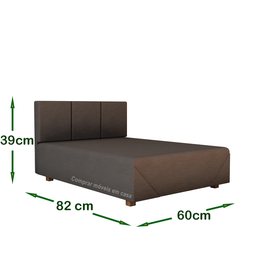 Cama Box Pet Retriever 80 Cm Porte Grande Lara Cores - Comprar Moveis em Casa: Cinza - 2