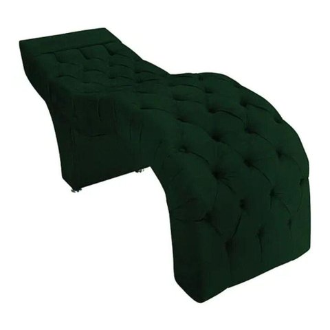 Maca Estofada Estética Cílios Salão Spa Suede Olivia Cor:verde