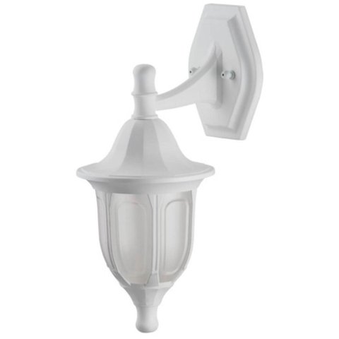Arandela Branca de Parede Lente Cristal Bivolt Luminária E27 Clássica Estilo Vitoriano
