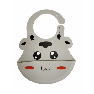 Babador de Silicone Com Pega Migalhas Animais CI