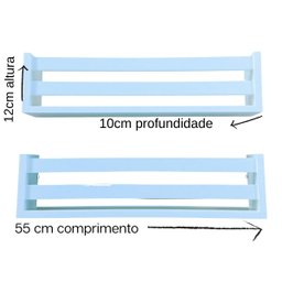4 Prateleira Nicho Revisteiro Quarto De Criança Estante Infantil De Brinquedos Mdf 55cm - 4