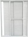 Ver imagem 1 de Porta Balcão 3 Folhas Móveis com Trinco 2,10 X 1,50 Cor Branco Linha Econ