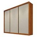 Ver imagem 1 de Guarda Roupa Casal Londres 3 Portas 4 Gavetas Cinamomo Fendi - Novo Horizonte