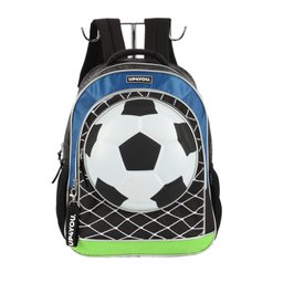 Mochila de Costas Up4you Futebol 3d Preto e Azul - Luxcel - 1