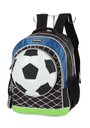 Ver imagem 3 de Mochila de Costas Up4you Futebol 3d Preto e Azul - Luxcel