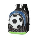 Ver imagem 3 de Mochila de Costas Up4you Futebol 3d Preto e Azul - Luxcel