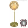 Luminária De Mesa Aro Jabuticaba Globo Ambar Harmony Dourado - 3