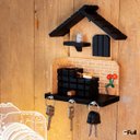 Ver imagem 2 de Porta Chaves de Madeira Casinha Mineira Decoração P Bege
