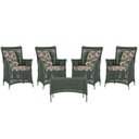 Ver imagem 1 de 4 Poltronas e 1 Mesa Igapó em Alumínio Pintura Fendi Corda Náutica Estofado 6